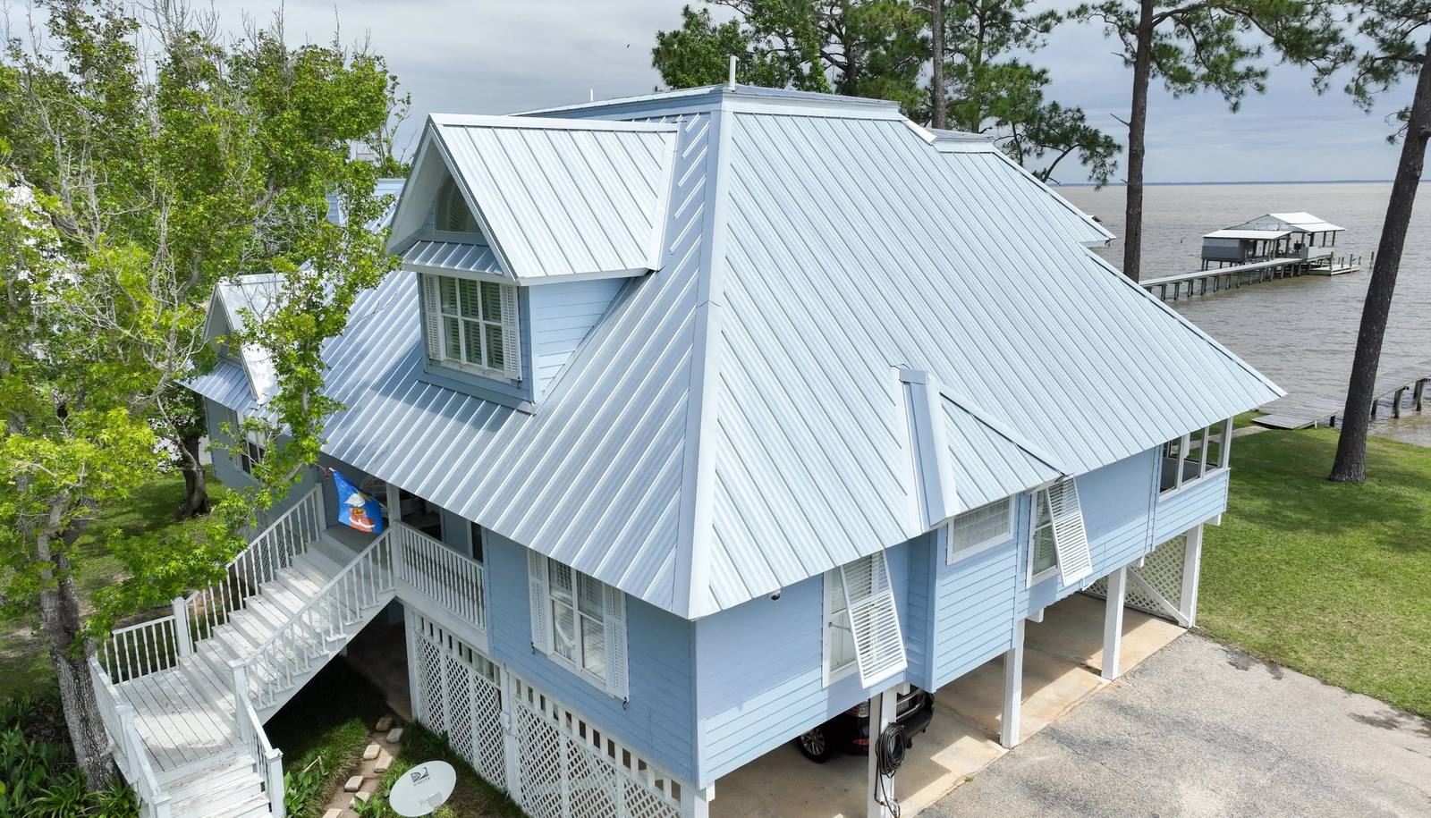Completed roofing project