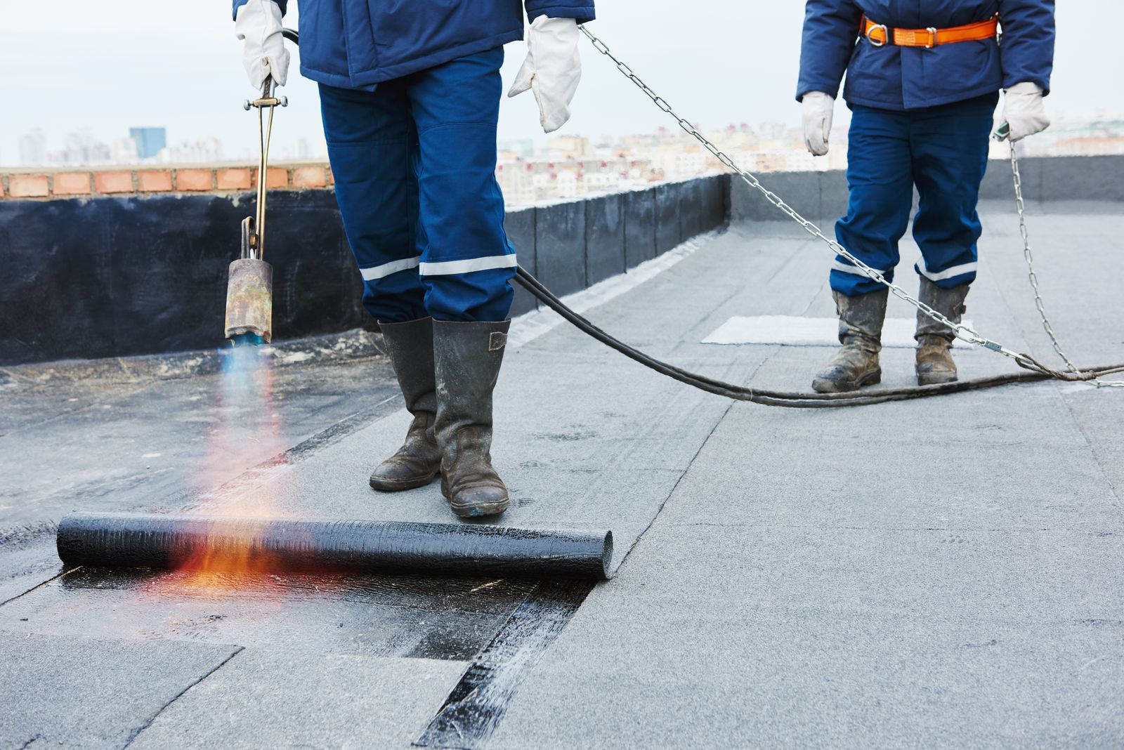 Modified bitumen install